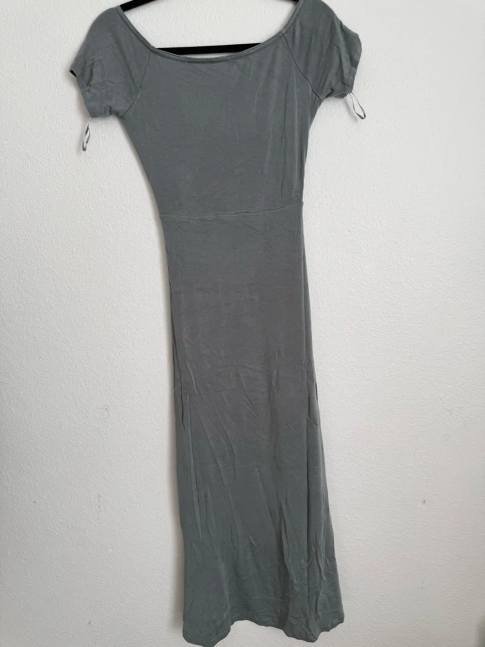 Vince Light Sage Wrap-Front Midi Dress - Picture 7 of 9